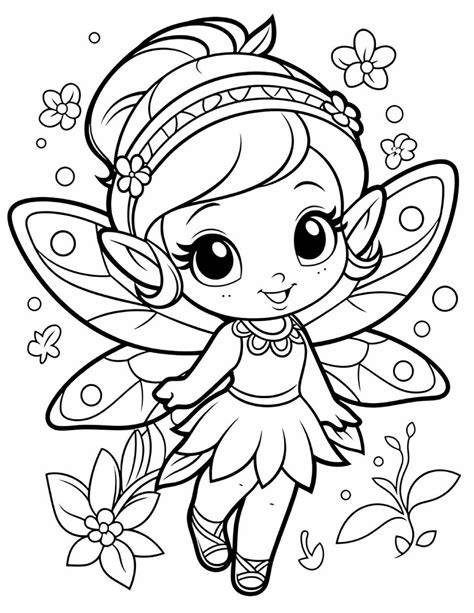 Coloring Pages Of Pretty Fairies