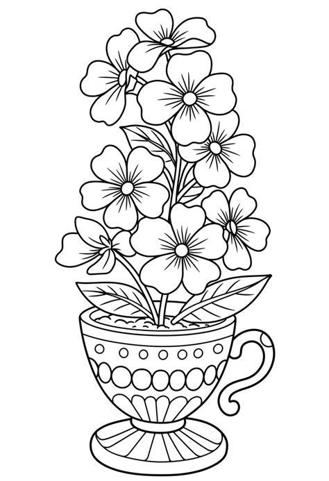 Coloring Pages Of Pretty Flowers