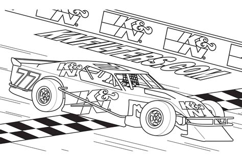Coloring Pages Of Race Cars