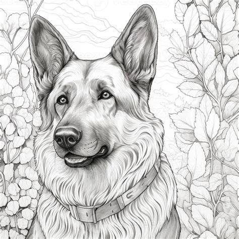 Coloring Pages Of Realistic Dogs