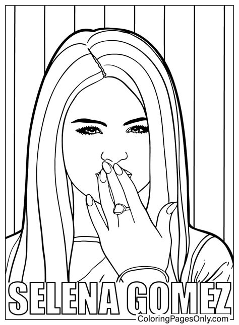 Coloring Pages Of Selena Gomez