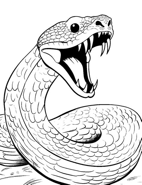 Coloring Pages Of Snakes