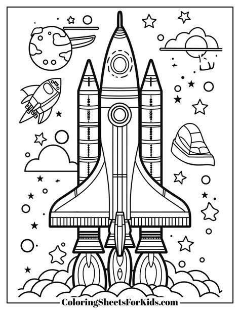 Coloring Pages Of Space Shuttle