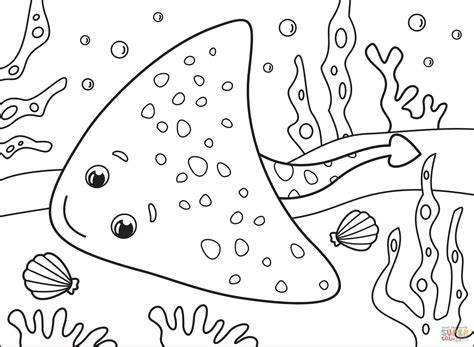Coloring Pages Of Stingrays