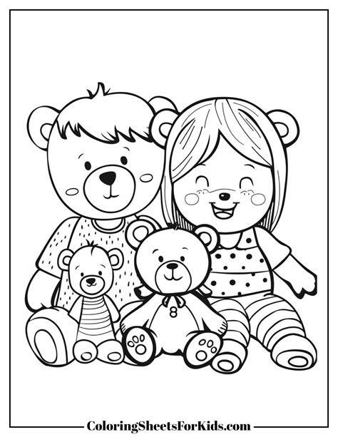 Coloring Pages Of Stuffed Animals
