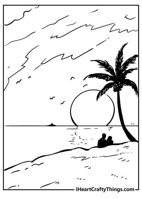 Coloring Pages Of Sunsets