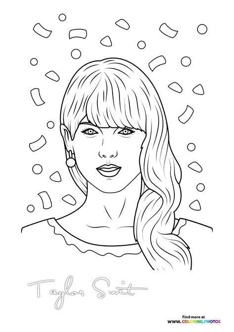Coloring Pages Of Taylor Swift