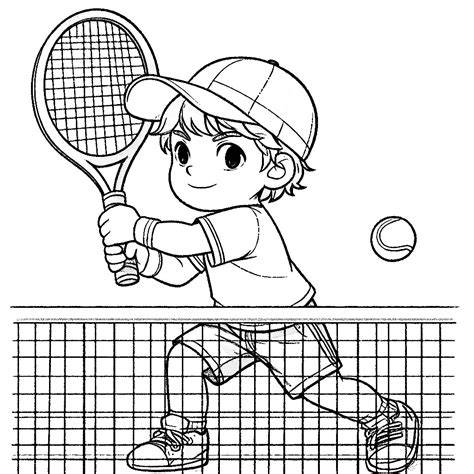 Coloring Pages Of Tennis