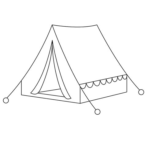 Coloring Pages Of Tents
