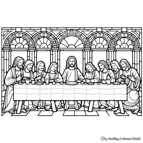 Coloring Pages Of The Last Supper