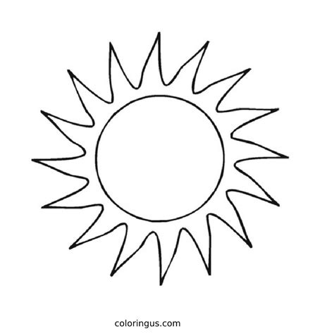 Coloring Pages Of The Sun