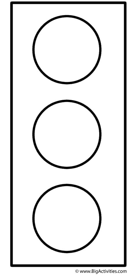 Coloring Pages Of Traffic Lights