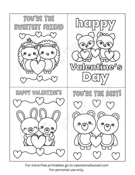 Coloring Pages Of Valentine Cards