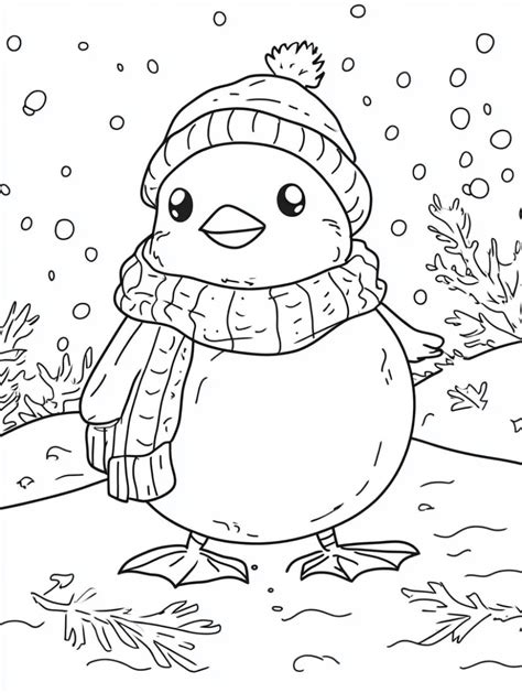 Coloring Pages Of Winter Animals