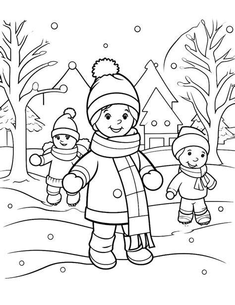 Coloring Pages Of Winter Season