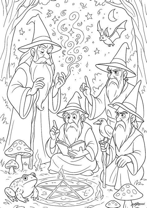 Coloring Pages Of Wizards
