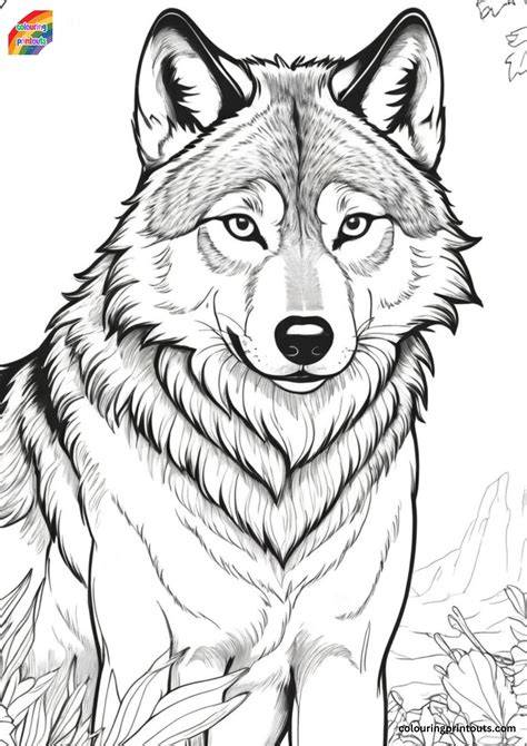 Coloring Pages Of Wolves