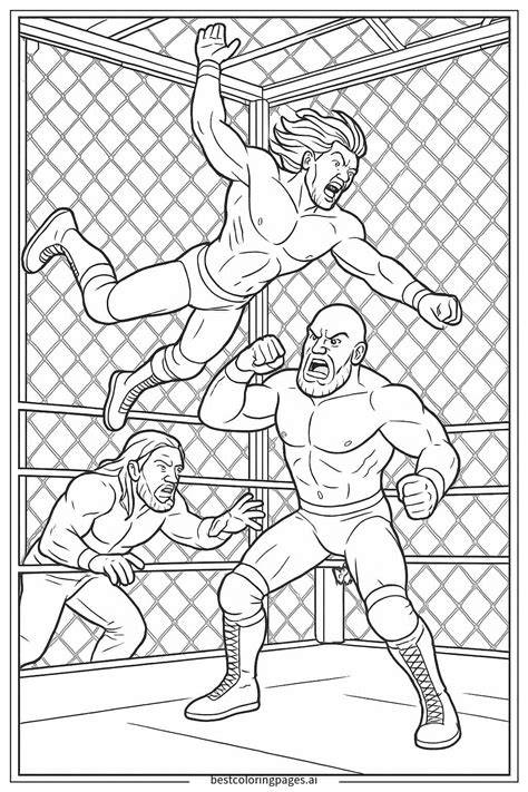 Coloring Pages Of Wrestlers