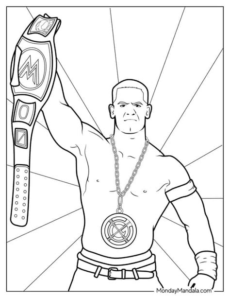 Coloring Pages Of Wwe