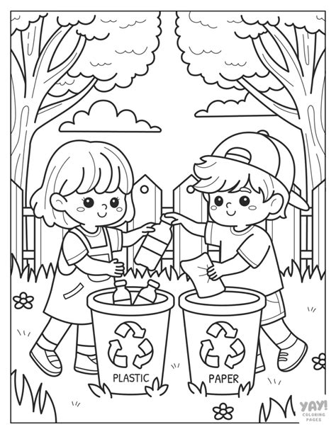 Coloring Pages On Recycling