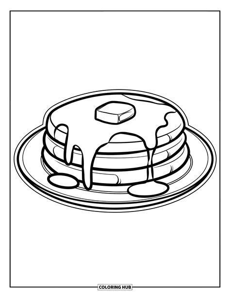 Coloring Pages Pancakes