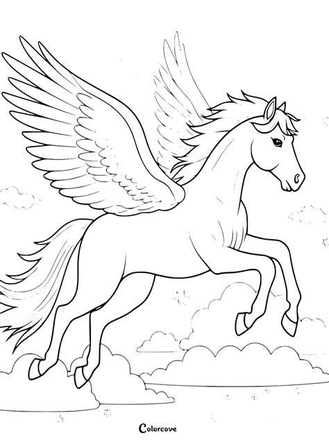 Coloring Pages Pegasus