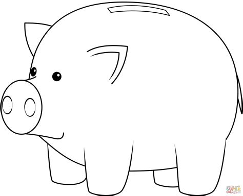 Coloring Pages Piggy Bank