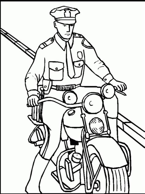 Coloring Pages Policeman