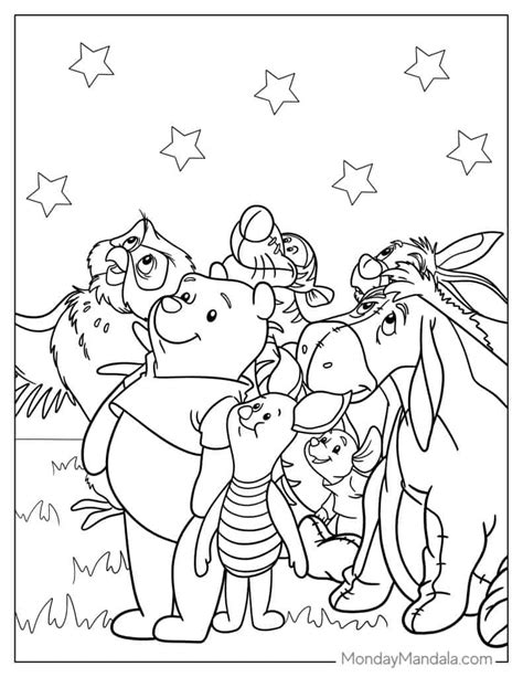 Coloring Pages Pooh And Friends