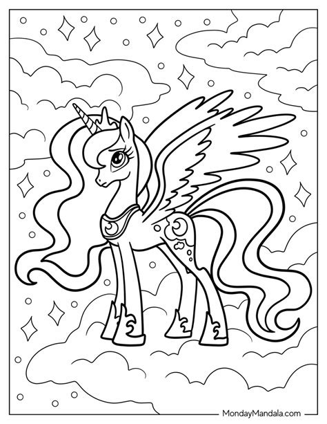 Coloring Pages Princess Luna