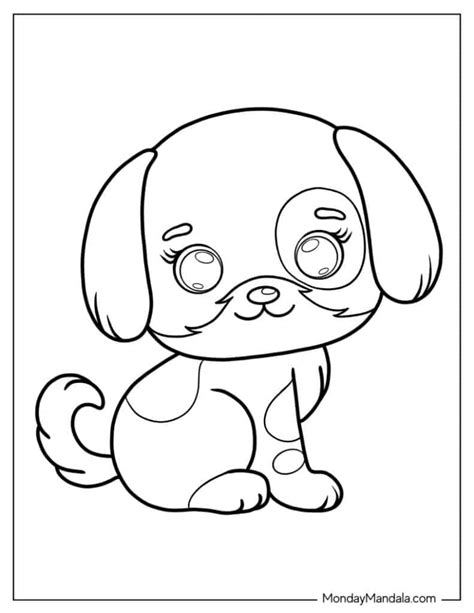 Coloring Pages Puppy In My Pocket