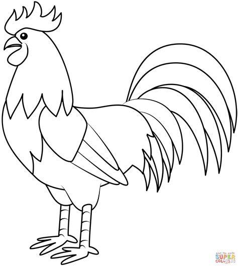 Coloring Pages Rooster
