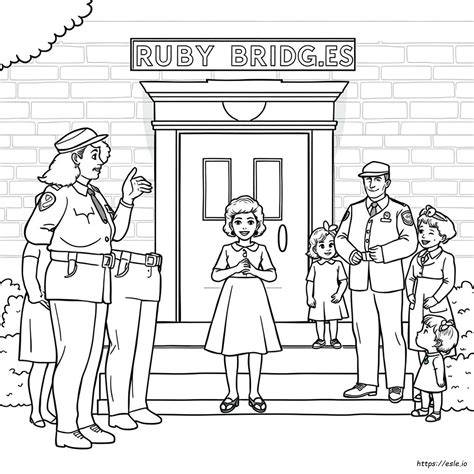 Coloring Pages Ruby Bridges