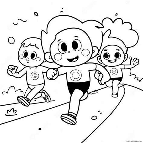 Coloring Pages Running