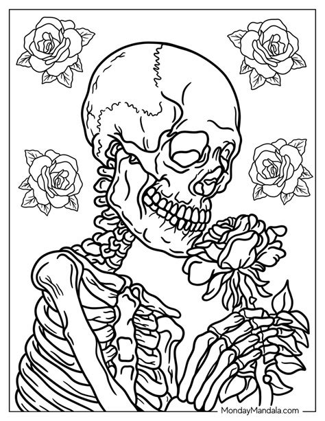 Coloring Pages Skeleton