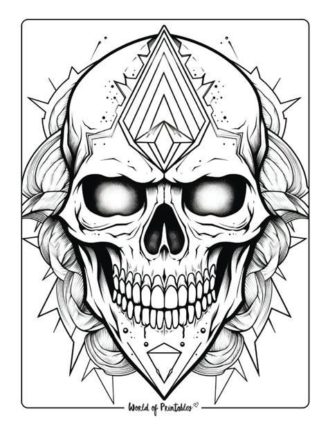 Coloring Pages Skull