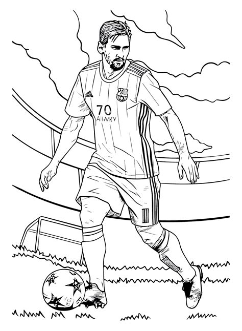 Coloring Pages Soccer Player