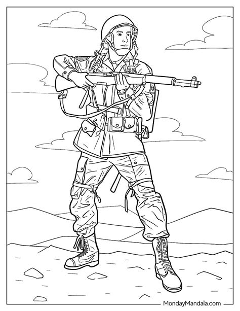 Coloring Pages Soldiers