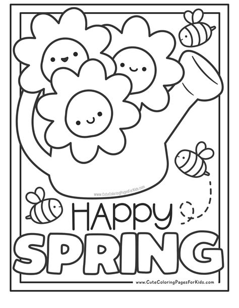 Coloring Pages Spring Kids
