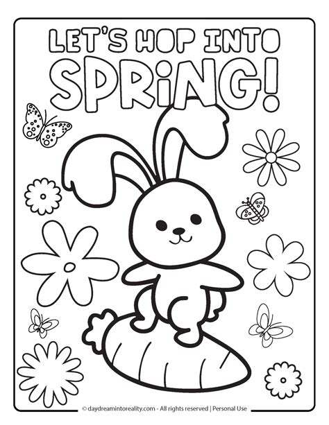 Coloring Pages Spring Pdf