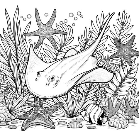 Coloring Pages Stingray