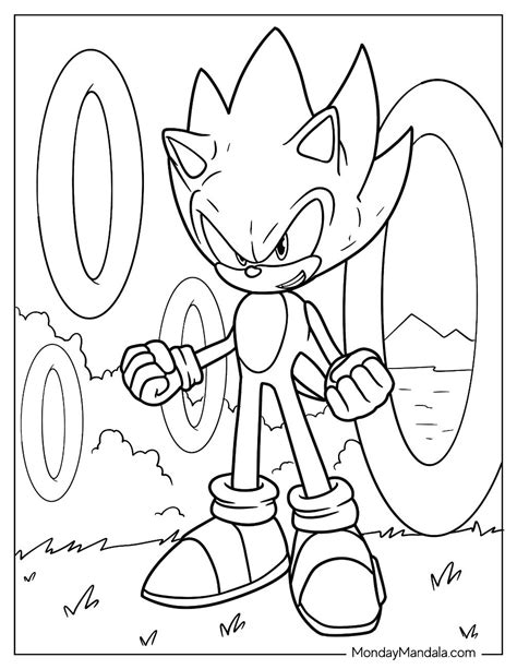 Coloring Pages Super Sonic