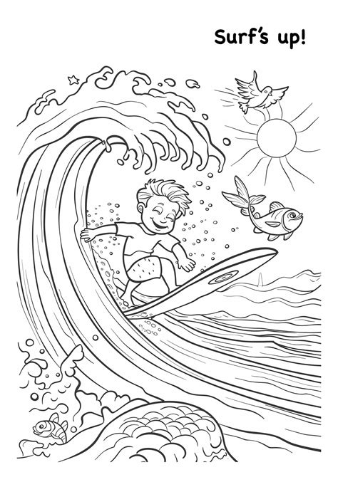 Coloring Pages Surfing