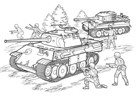 Coloring Pages Tanks