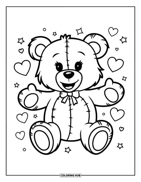 Coloring Pages Teddy