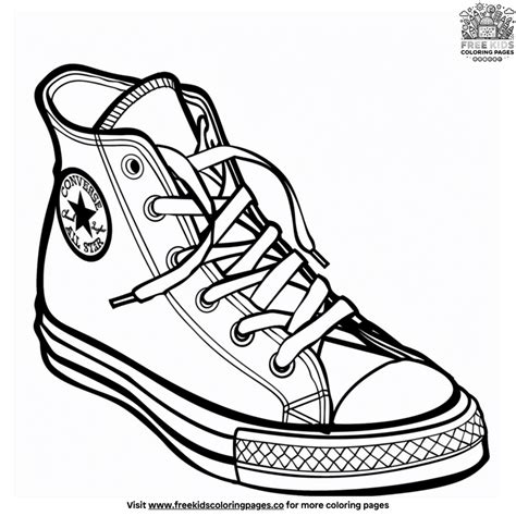Coloring Pages Tennis Shoes
