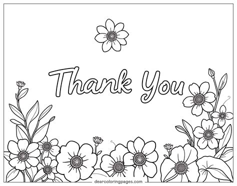 Coloring Pages Thank You