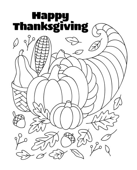 Coloring Pages Thanksgiving And Christmas