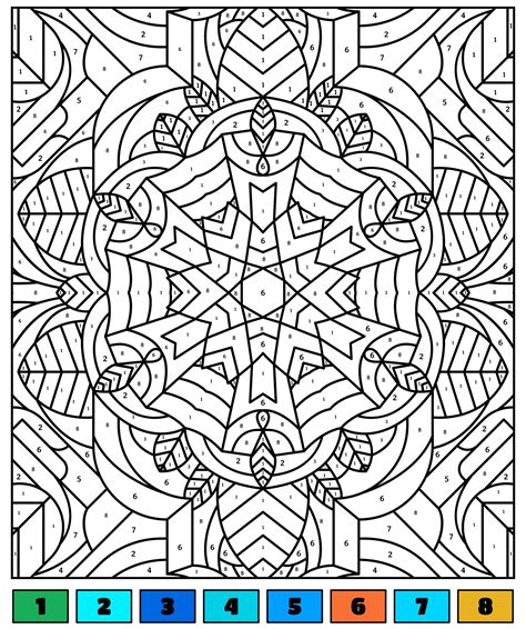 Coloring Pages To Color Online For Free For Adults By Number