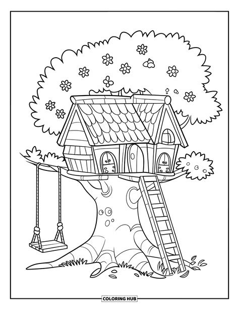 Coloring Pages Treehouse